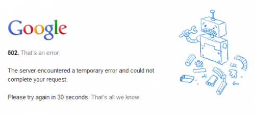 youtube error 502